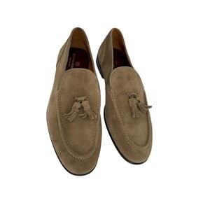 Bruno Magli Men's Suede‎ Tassel Loafers Dress Shoes Slip On - Size 9M Italy